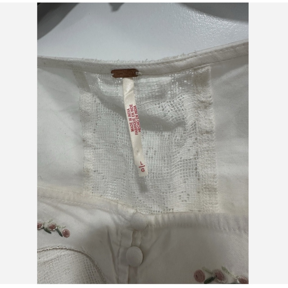 Free People Cream Embroidered Two-Piece Skirt Set - Picture 9 of 10